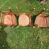 6 sanded bistro chairs