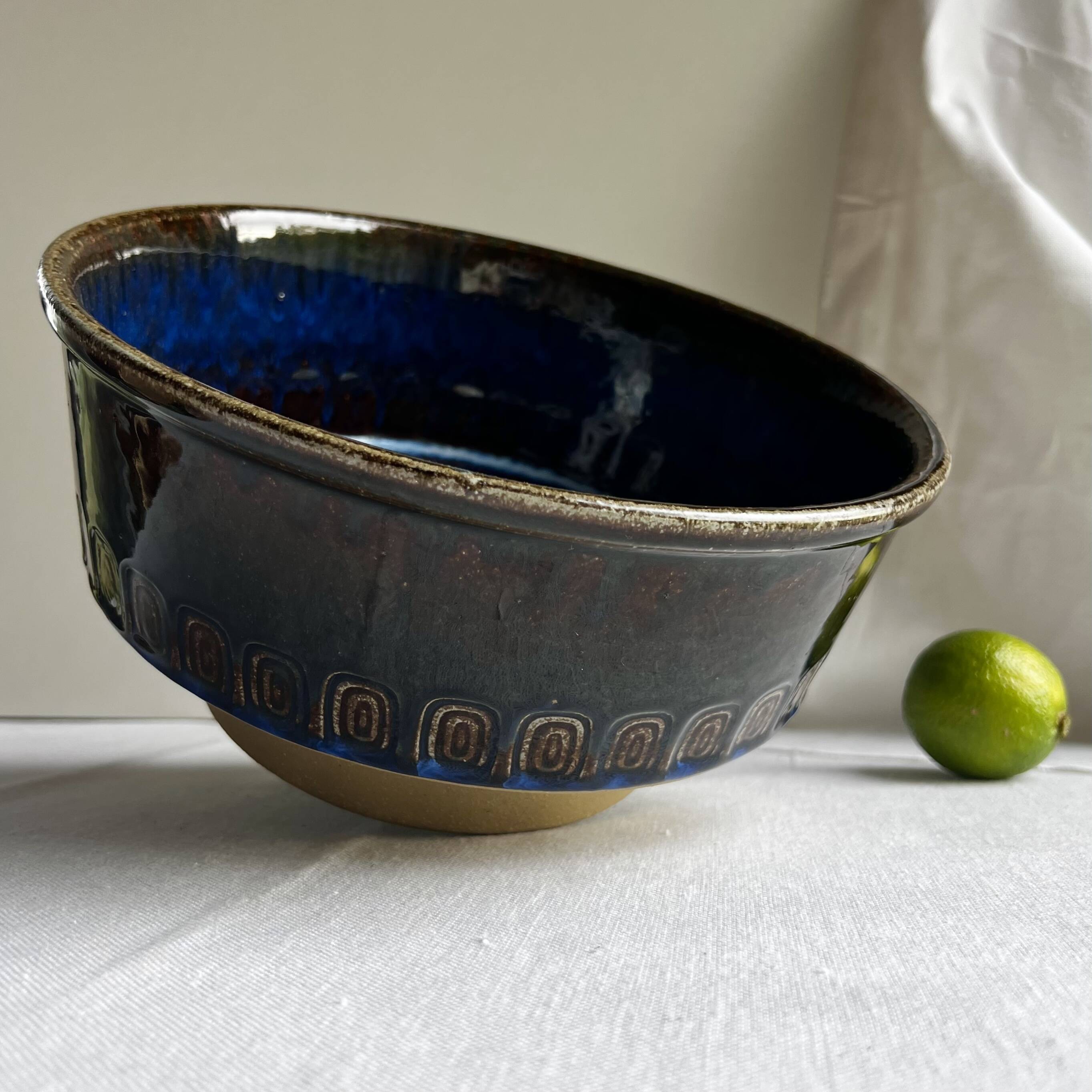 Large Stoneware Salad Bowl Maria Philippi for Søholm, Denmark – 1960