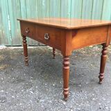 Louis Philippe style farmhouse table in solid cherrywood
