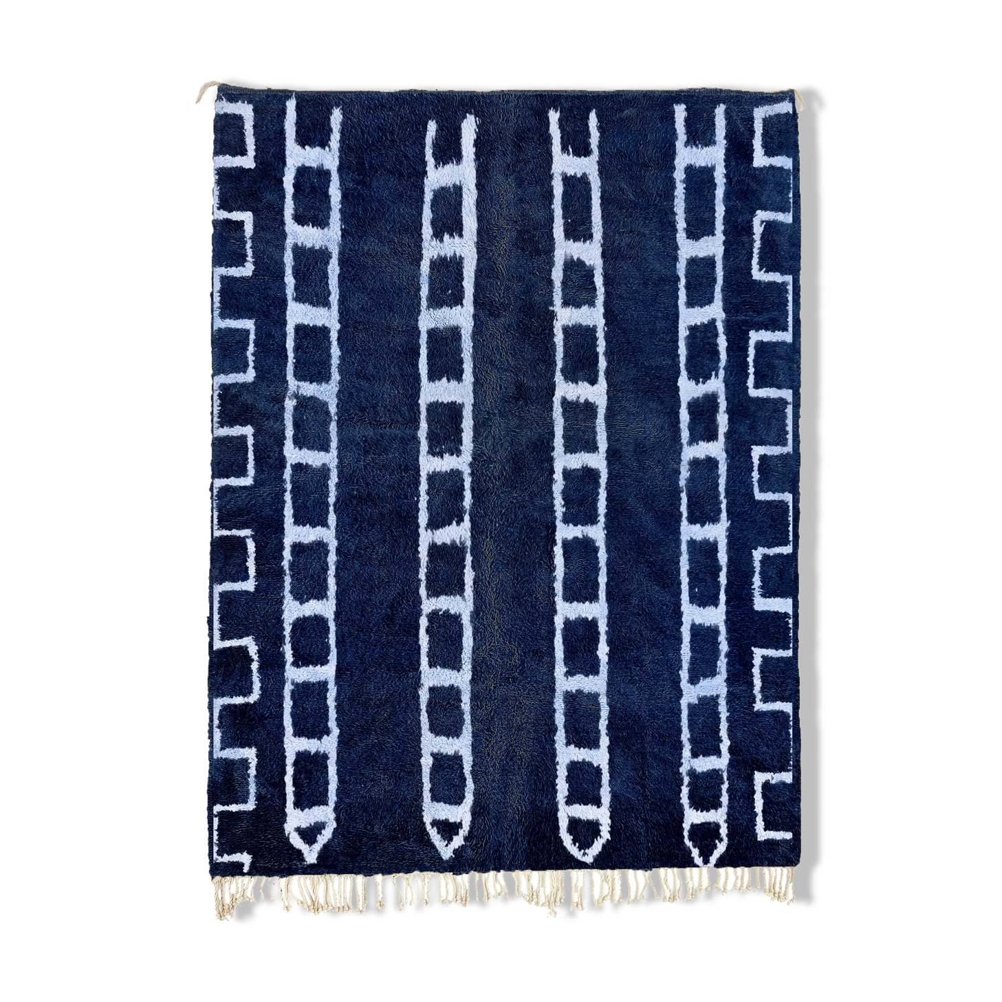 Modern Moroccan carpet blue