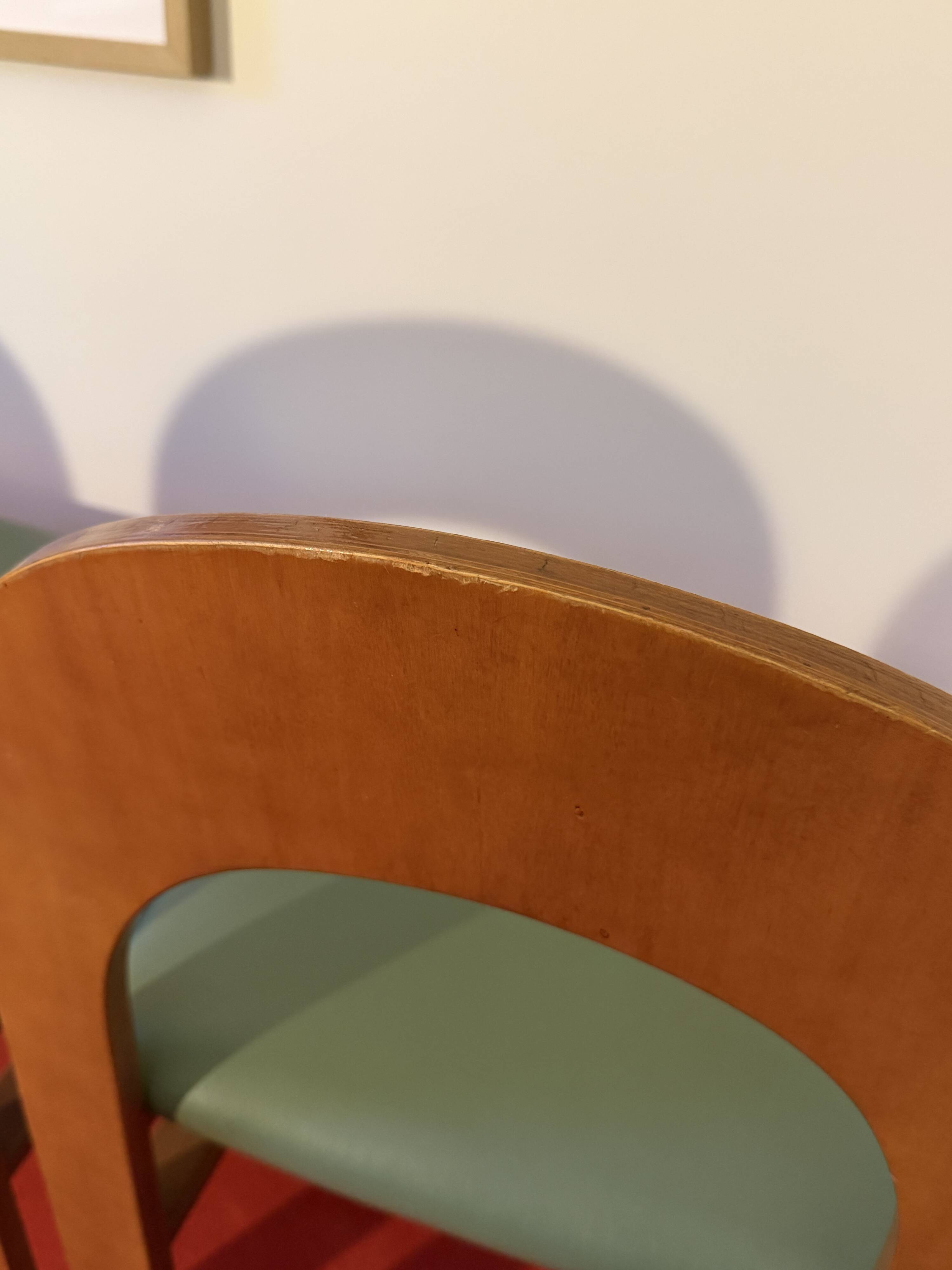 Set of 4 Arcadia dining chairs by Caraceni for Tagliabue.