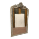 Louis XV style mirror in wood and patinated stucco 19th century