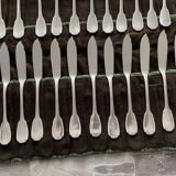 12 Christofle forks and 12 knives – Silver plated