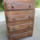 Commode art déco 1960 en bois foncé