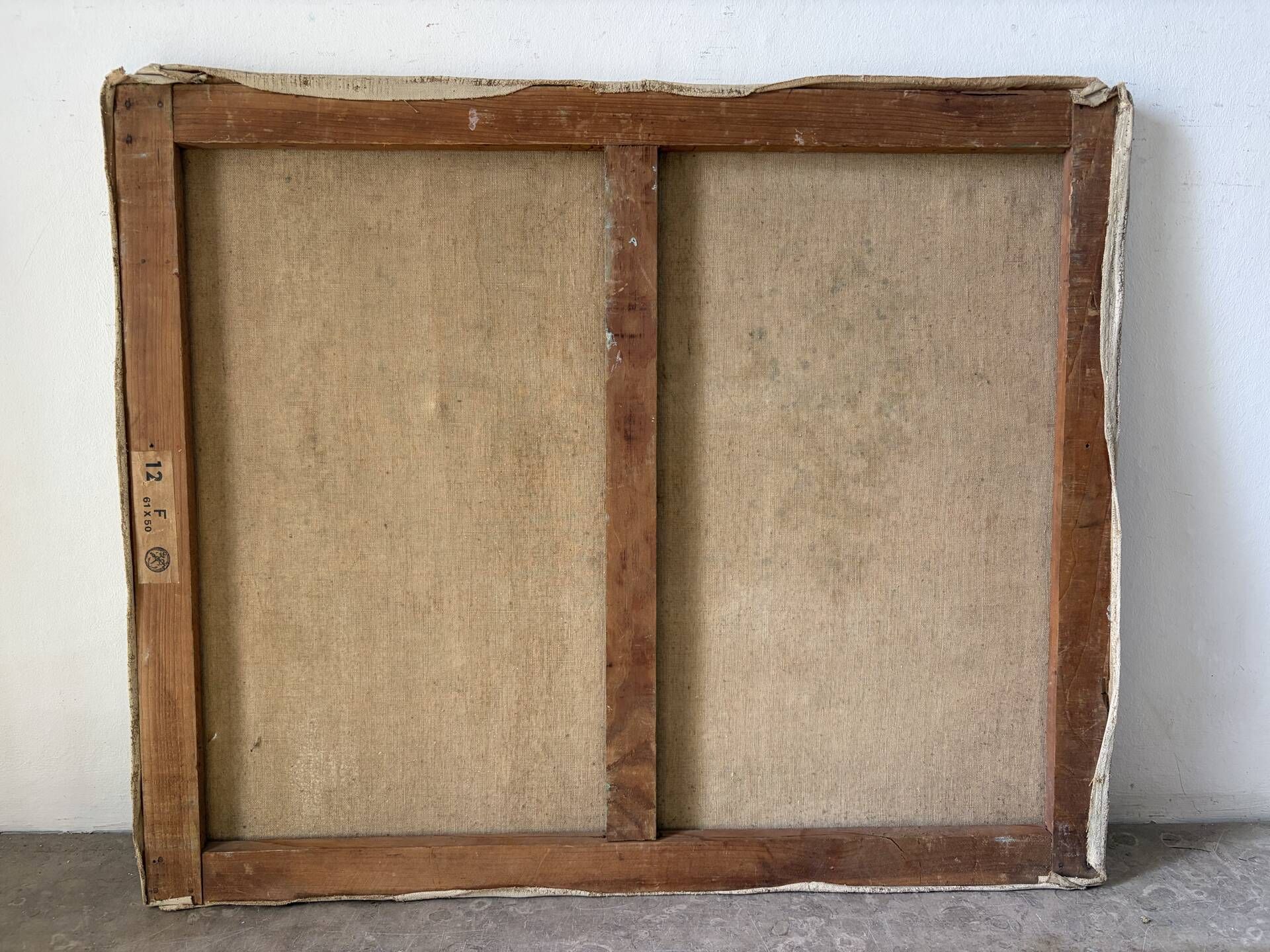 Composition abstraite, signé Favre 1951