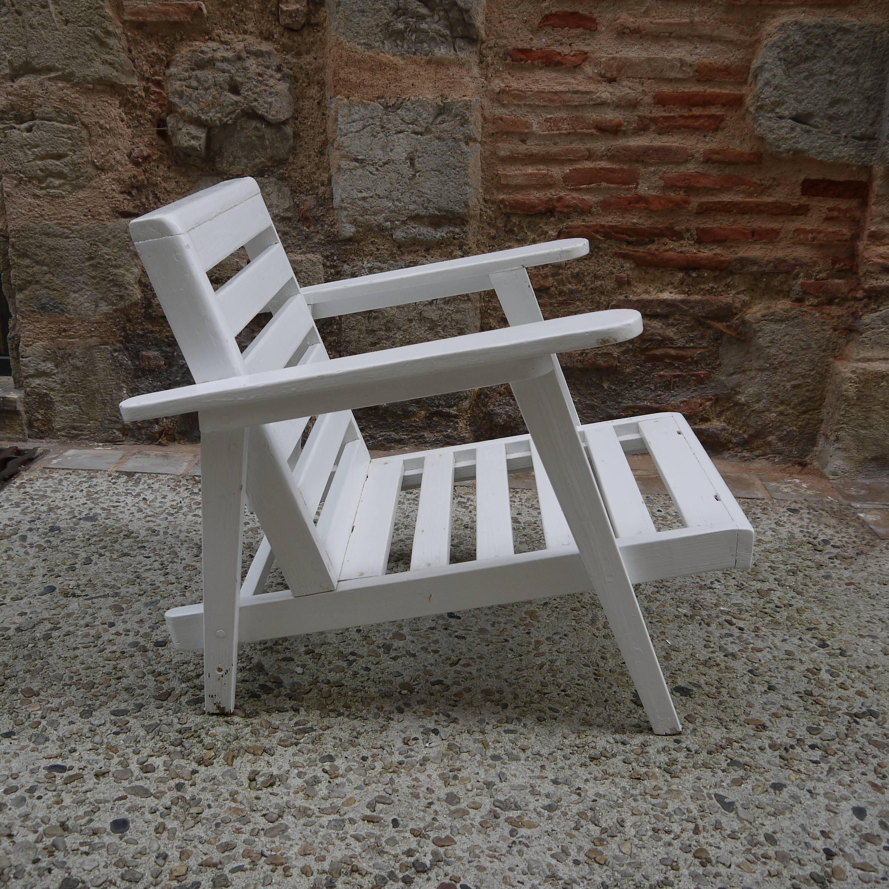 Wooden garden chair