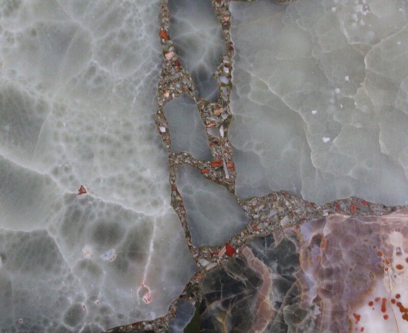 Marble and Forged Iron Low Table - 1950