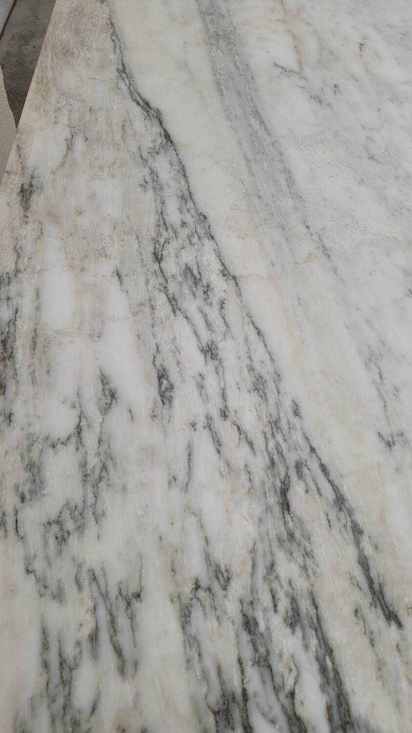 Marble and cast iron restaurant bistro table