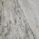 Marble and cast iron restaurant bistro table