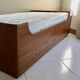 Scandinavian teak bed 70s-80s