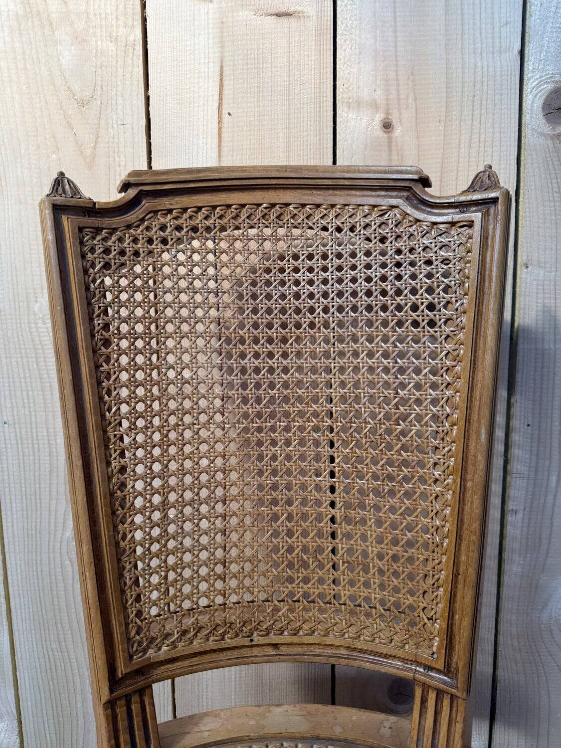 Set of 6 caned chairs in Louis XVI style