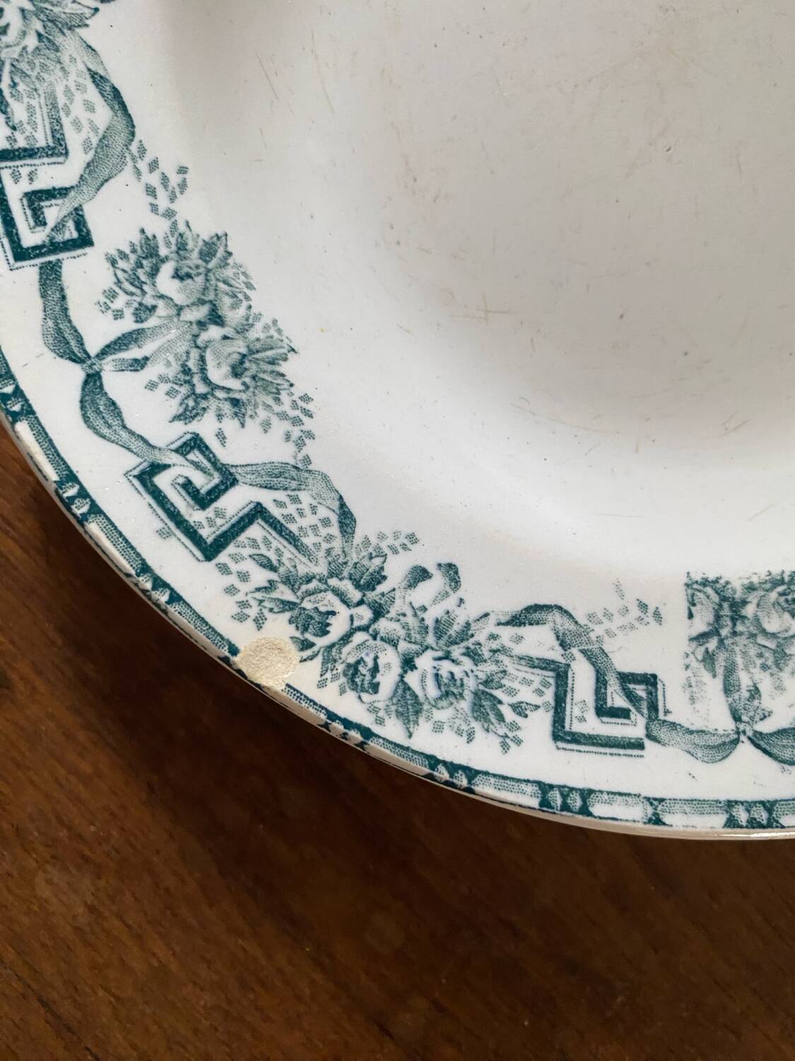 3 deep iron earth plates Moulin des loups "Athens".