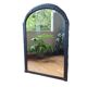 Grand miroir Art-Déco noir biseauté