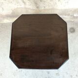 Vintage wooden pedestal table in art deco style