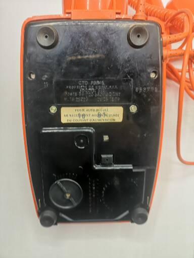 Vintage bakelite orange phone