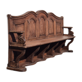 Exceptional gilded display bench.