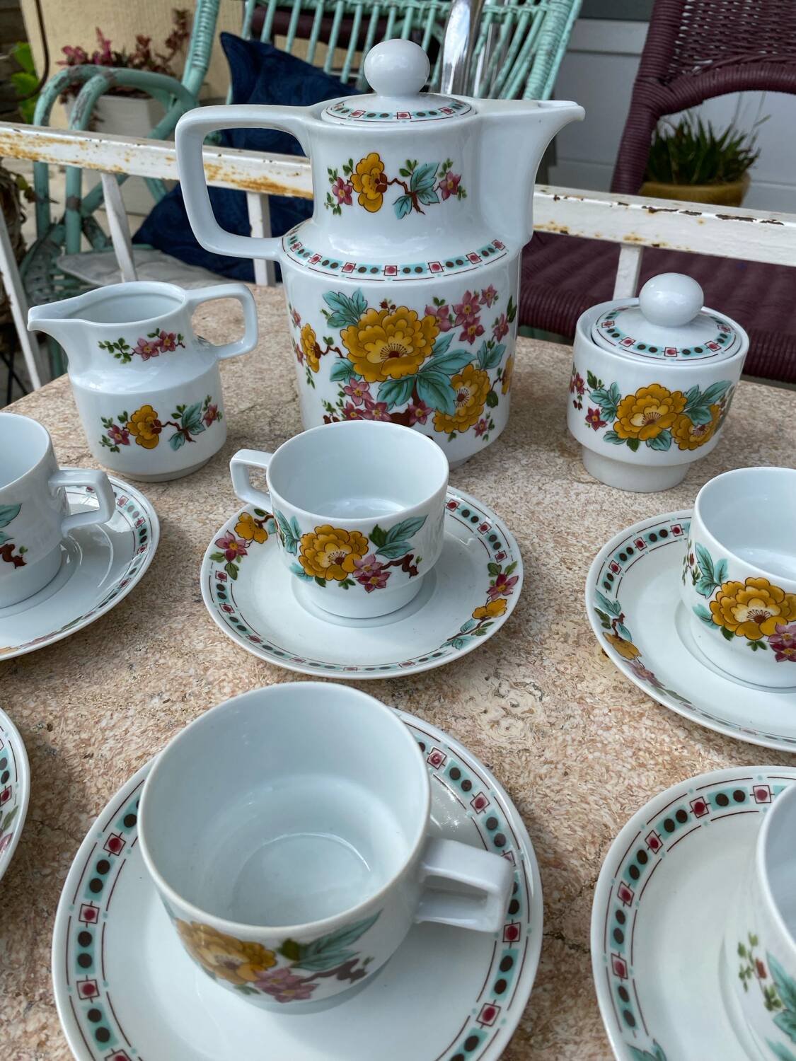 Service à café complet porcelaine allemande