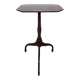 Antique octagonal mahogany side table on a classic tripod, 19th century.