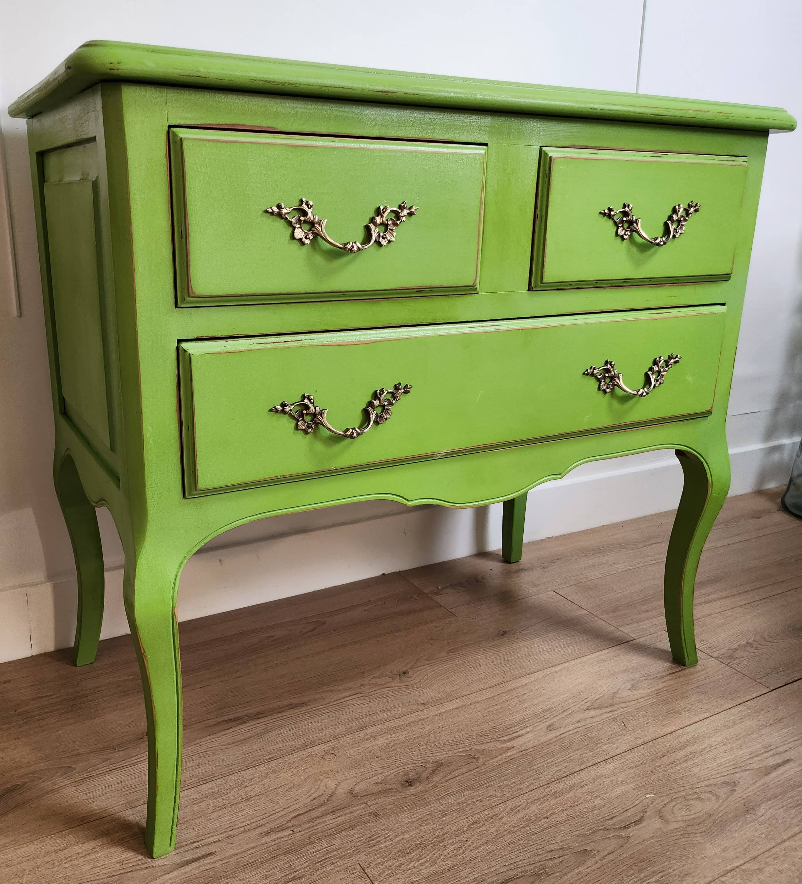 Anise green chest of drawers