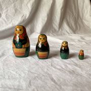 Matriochka - Série de 7 anciennes poupées russes gigognes