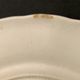 Rebus and dessert plate, in ancient Sarreguemines earthenware at the end of the 19th century