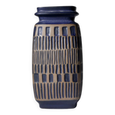 Berit Ternell Relief Pattern Stoneware Vase For Upsala-Ekeby, 1960s