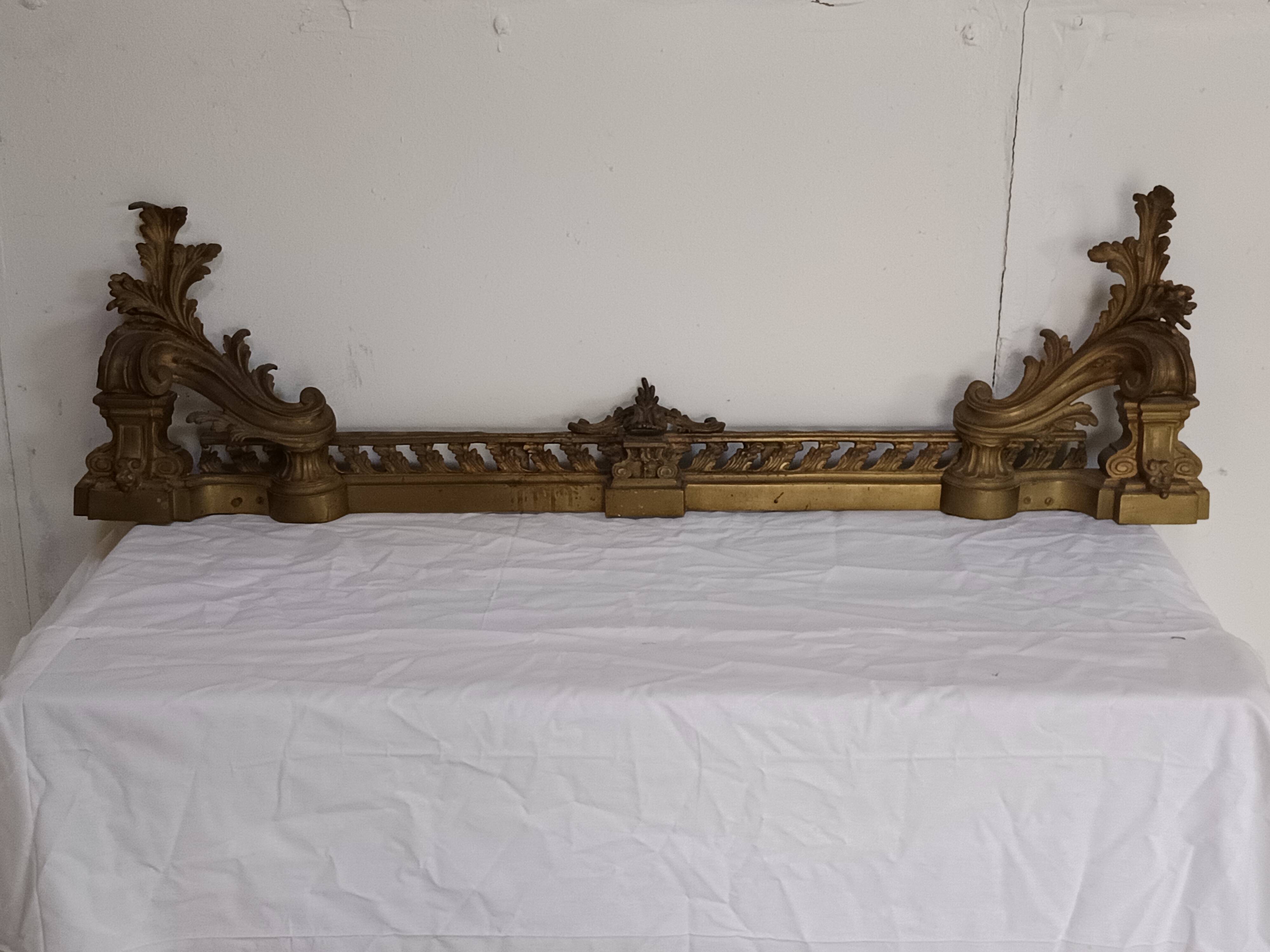 bronze fireplace bar