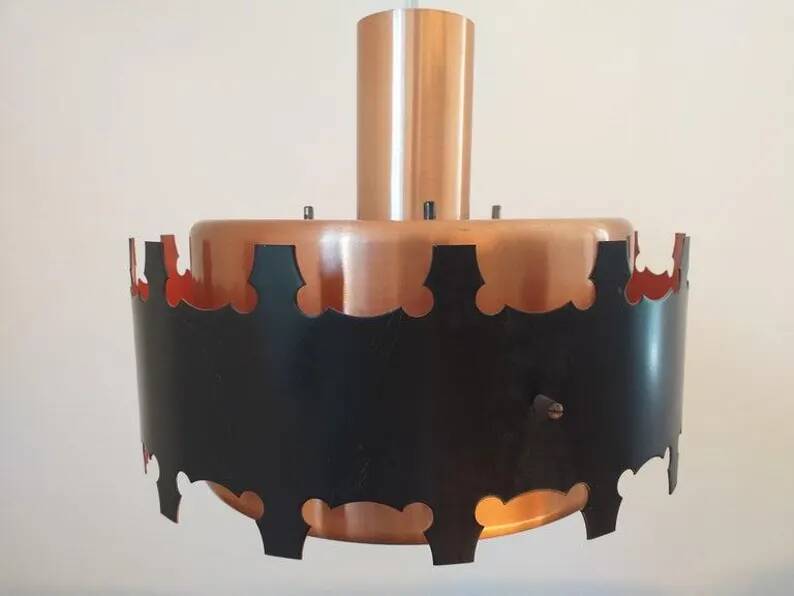 Midcentury Pendant in Style of Jo Hammerborg, Denmark, 1970s