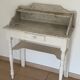 Shabby chic wooden and marble dressing table