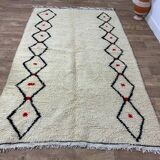 Handmade Moroccan Berber rug 253 X 153 CM