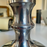 Stainless steel vase space age 1970