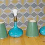 Pair of Ceramic Bedside Lamp 50s-60s .