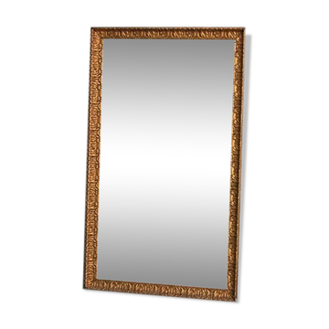 mirror in gold stucco of dimension 130x76cm