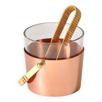 Seau à glace suédoise en cuivre par Ystad Metall