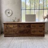 XXL walnut silk loom furniture from the 50s