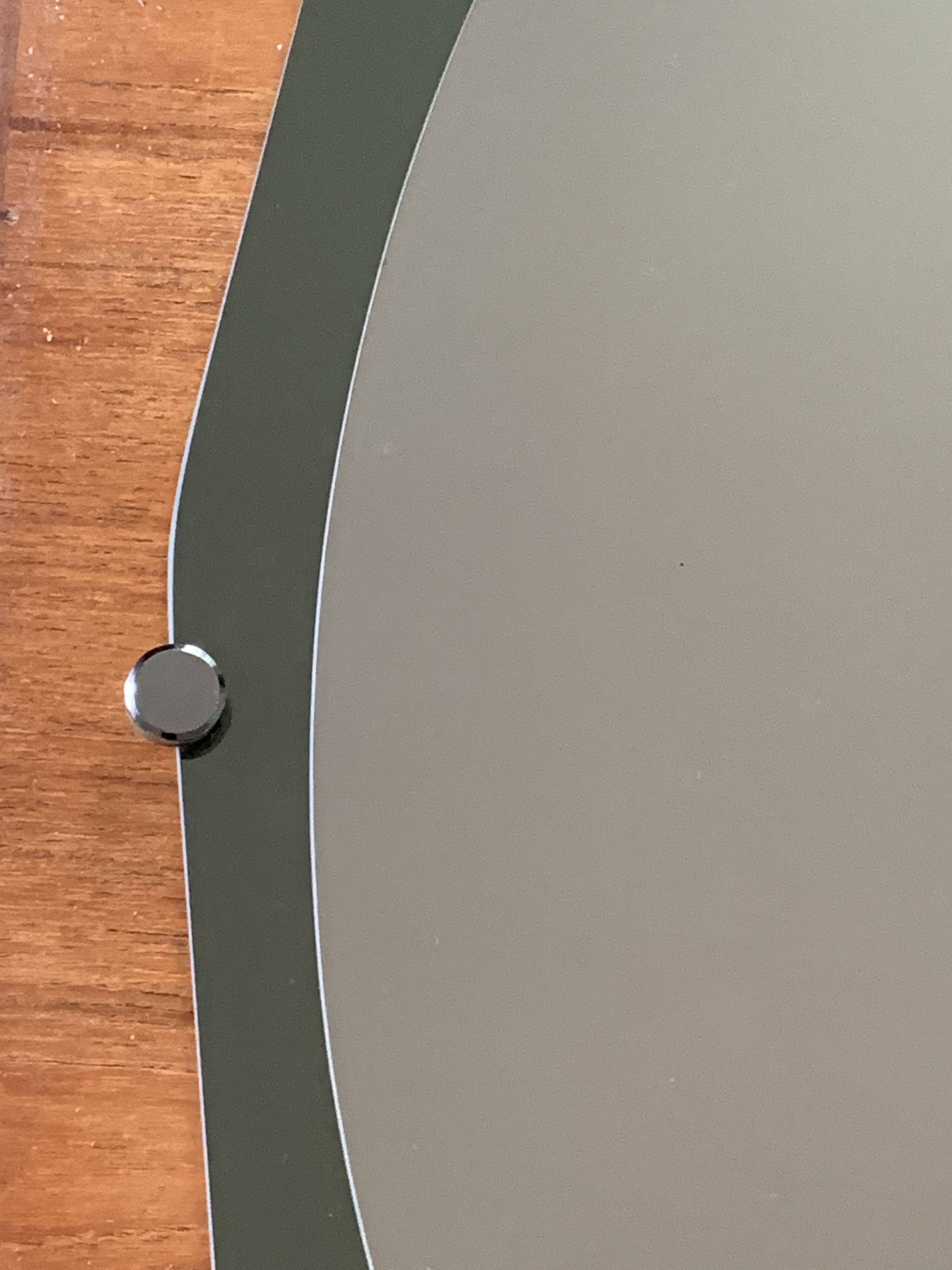 Double shade mirror 43x66 vintage 1970