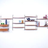 Teak Wall System by Kajsa & Nils Nisse Strinning for String, 1960s