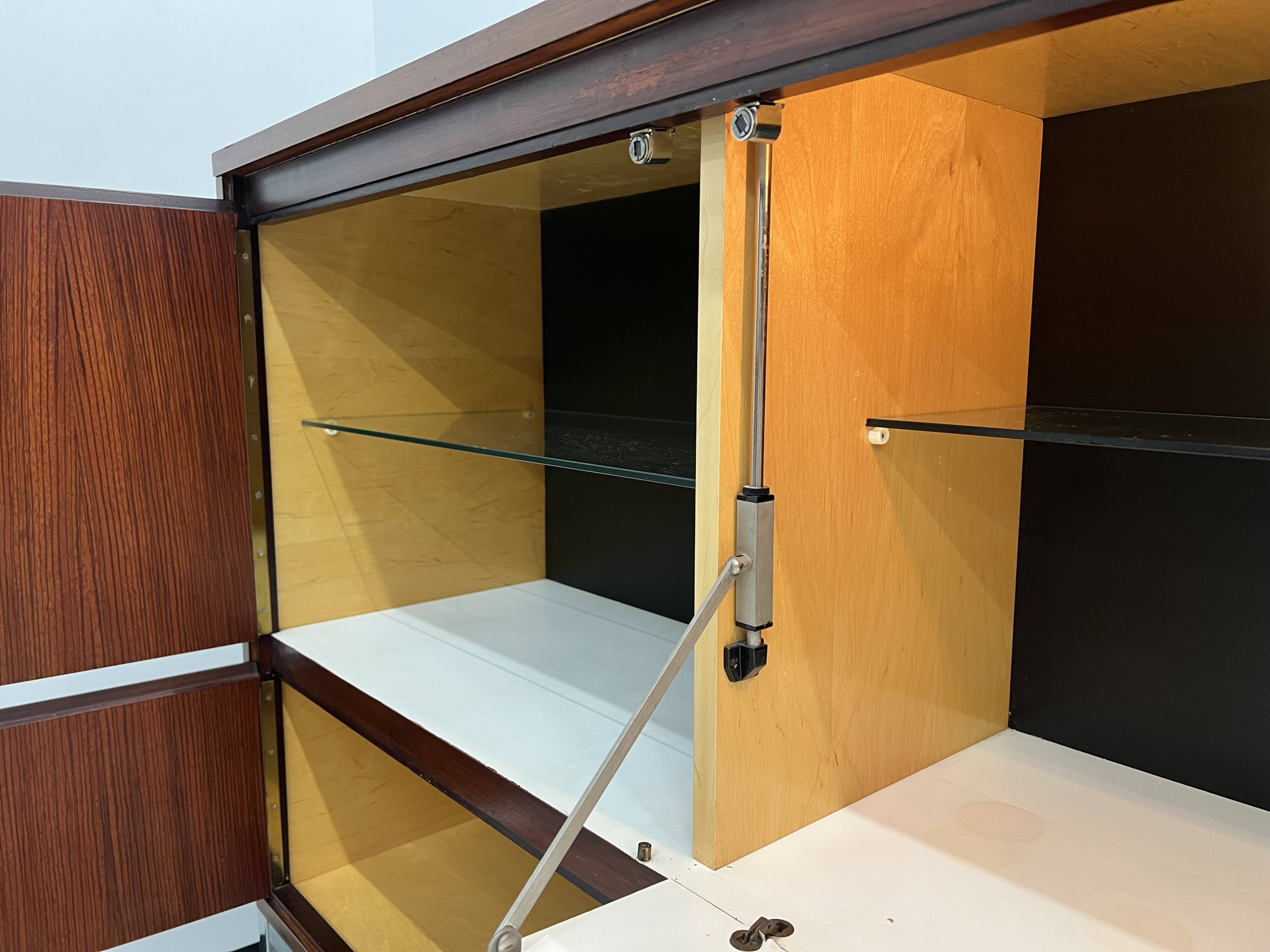 African rosewood drink cabinet, circa 1950