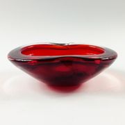 Large Murano Sommerso Glass Bowl or Catch-All / Vide Poche, Italy, 1960s