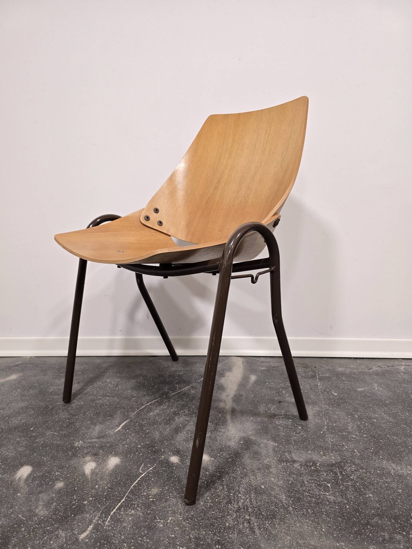 Pair of Lupina Stackable Chairs by Niko Kralj, 1970s Vintage Yugoslavi