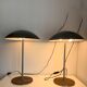 Pair vintage lamps 1970 table Lumess Switzerland - 51 cm