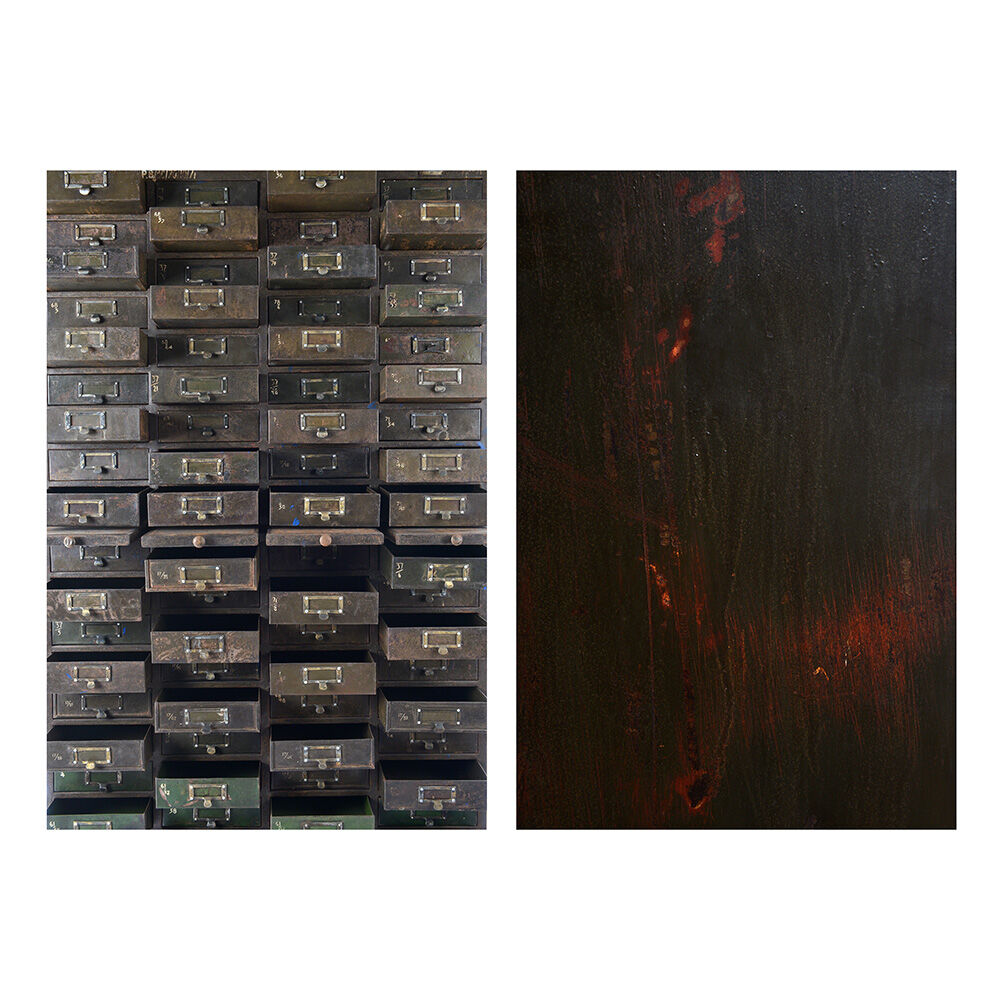 Metal workshop furniture with 72 drawers