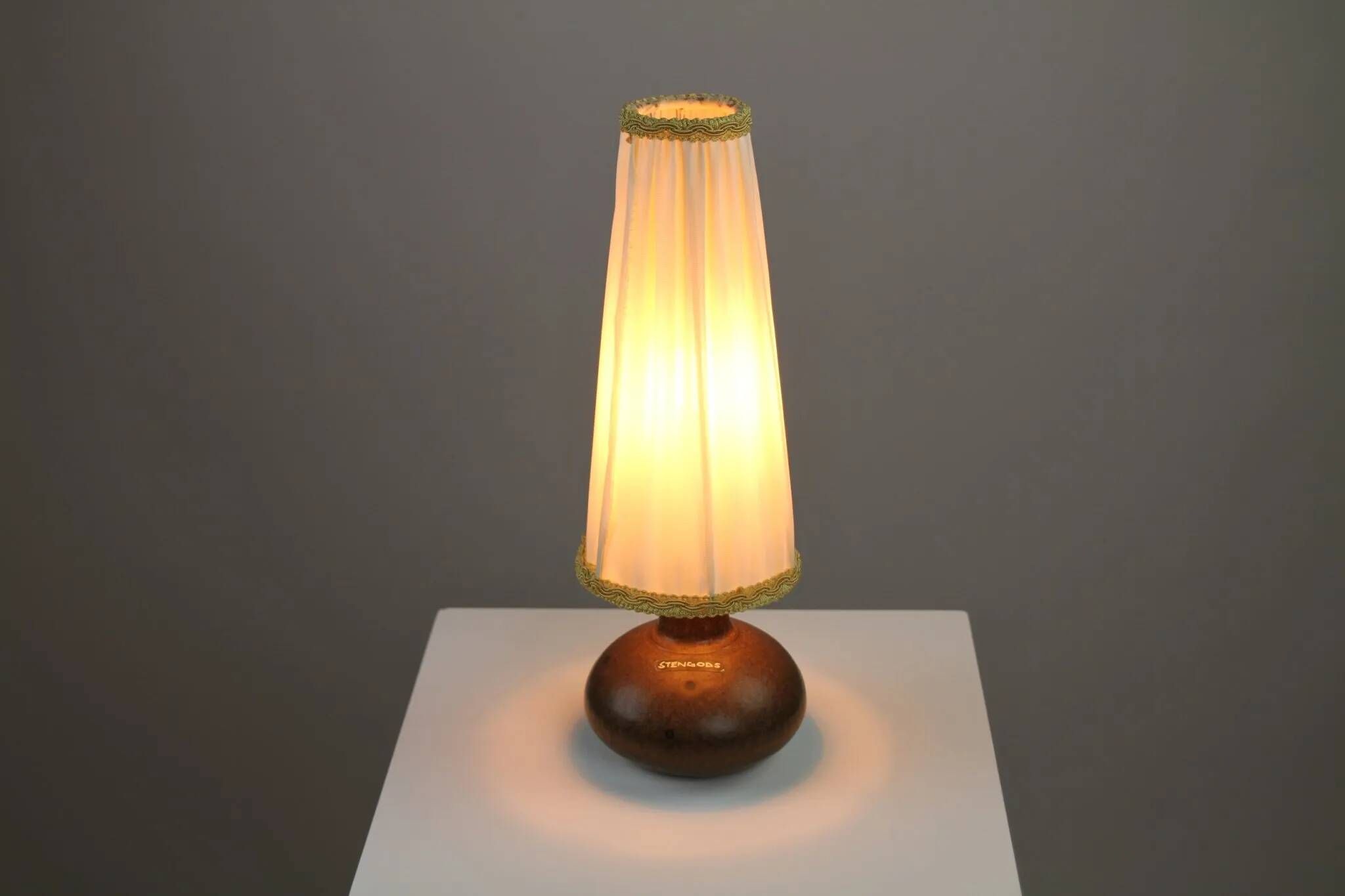 Stoneware Table Lamp by Rolf Palm — Mölle, Sweden, 1970s
