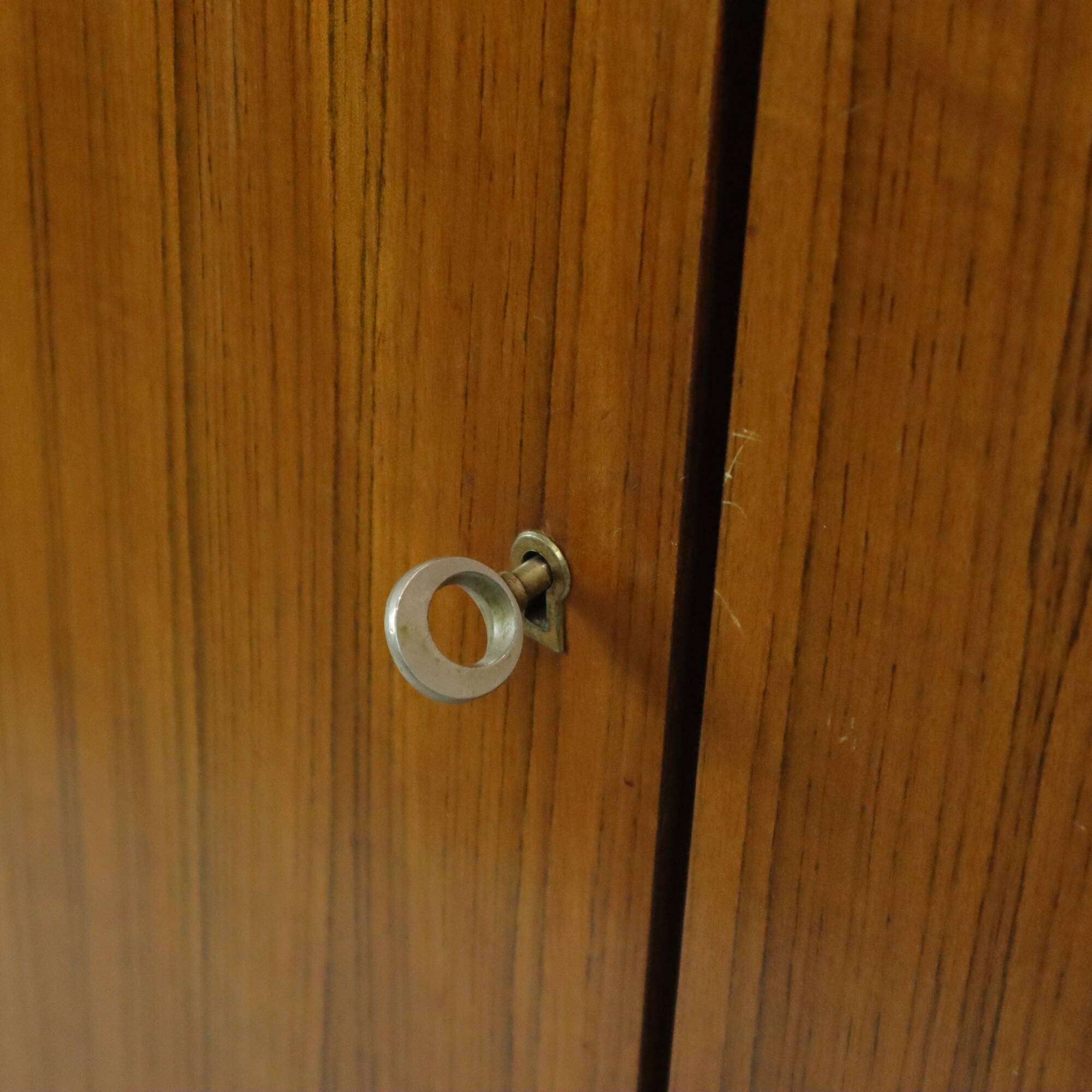 Vintage Mid Century Highboard Cabinet Drawer and Doors Teak Veneer 200cm