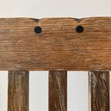 Chaise ancienne bois et cannage