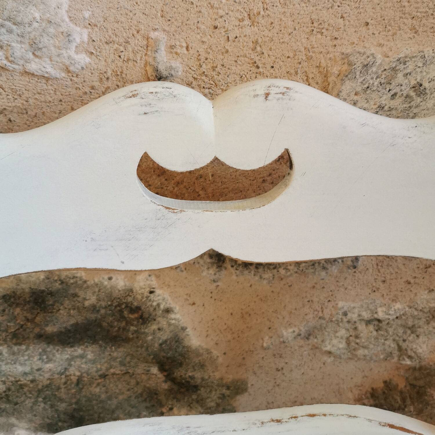 2 Country Chic Bistro Chairs with a Patina Finish