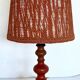 Lampe en bois tourné 1970’s.