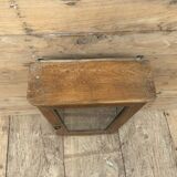 Wall display cabinet in Burmese teak