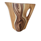Pichet Vallauris in ceramic faux wood