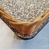 Vintage rattan tray